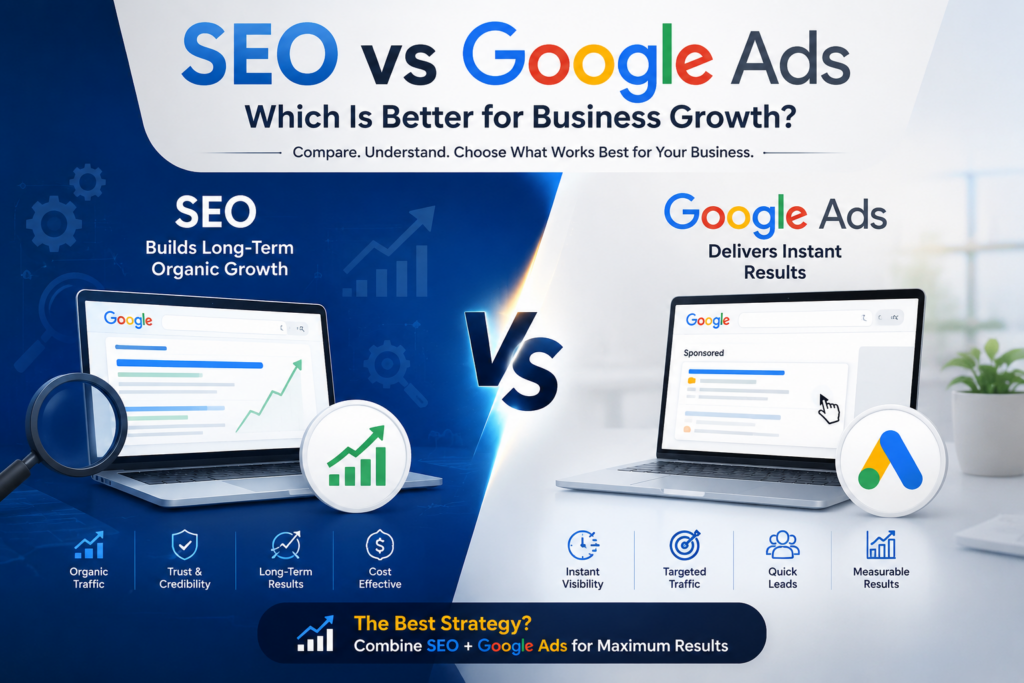 SEO vs Google Ads for Business Growth