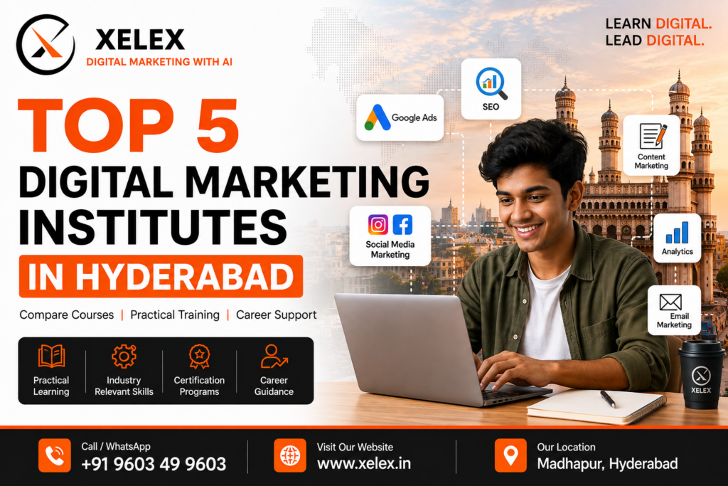 Top 5 digital marketing institutes in Hyderabad