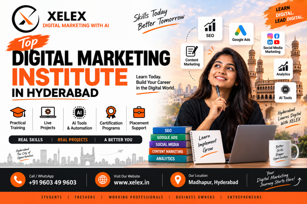 Top Digital Marketing Institute in Hyderabad,